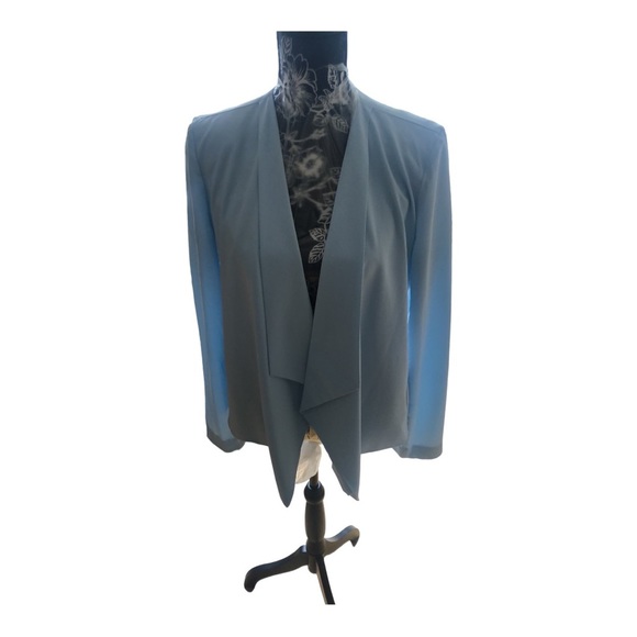 Love Tree size large light blue waterfall open front jacket - Picture 3 of 15